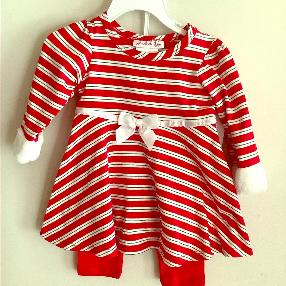 NWT Jessica Ann 12 mo Holiday 2 piece outfit
